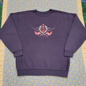 ⚓️ Vtg 80s 🔥 Nautical 🚢 Sweater Sweatshirt Large 💎 Vintage Crewneck 🇺🇸 Ohio